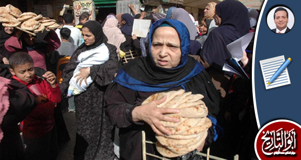 إستمرار طوابير الخبز بعد الثورة