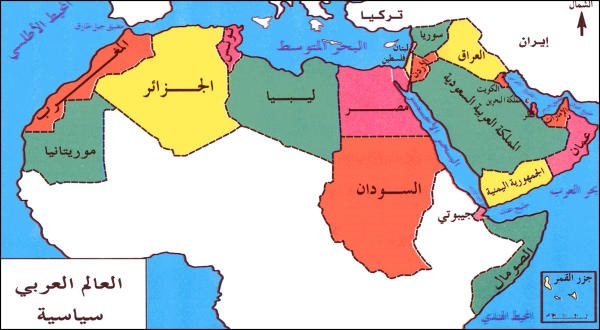 map arab