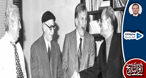 مواجهتان عابرتان بين توفيق الحكيم وبهاء الدين وهيكل